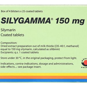 Silygamma 150mg hỗ trợ trị các bệnh lý về gan (4 vỉ x 25 viên)