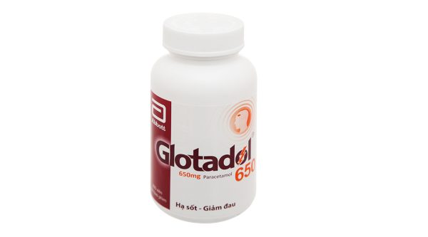 Glotadol 650 hạ sốt, giảm đau từ nhẹ đến vừa chai 200 viên