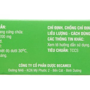 Beroxib 200mg giảm đau, kháng viêm xương khớp (3 vỉ x 10 viên)