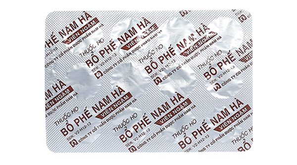 Viên ngậm Bổ phế Nam Hà trị ho, tiêu đờm (2 vỉ x 12 viên)