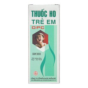 Thuốc ho trẻ em OPC trị các chứng ho, đau họng chai 90ml