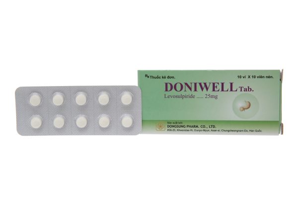 Doniwell Tab 25mg trị tâm thần phân liệt (10 vỉ x 10 viên)