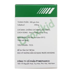 Cốm pha hỗn dịch uống Droxikid 250mg trị nhiễm khuẩn đường tiết niệu (24 gói x 3g)