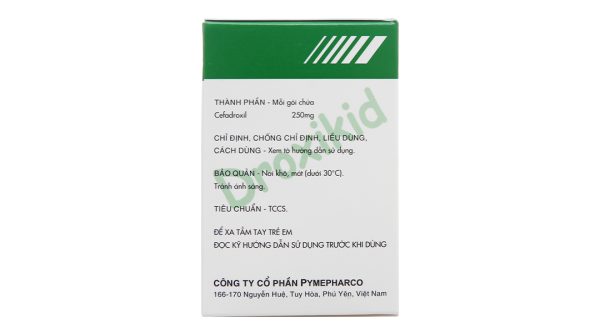 Cốm pha hỗn dịch uống Droxikid 250mg trị nhiễm khuẩn đường tiết niệu (24 gói x 3g)