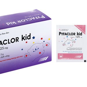 Cốm pha hỗn dịch uống Pyfaclor Kid 125mg trị nhiễm khuẩn hô hấp (24 gói x 2g)