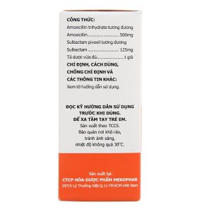 Thuốc bột Sumakin 500/125 trị nhiễm khuẩn (12 gói x 3g)