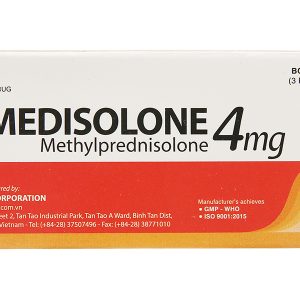 Medisolone 4mg thuốc chống viêm (3 vỉ x 10 viên)