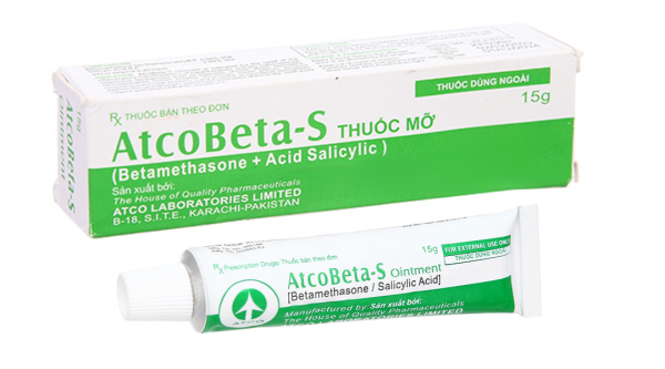 Thuốc mỡ Atcobeta-S trị viêm da dị ứng, chàm tuýp 15g