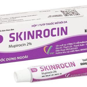 Thuốc mỡ bôi da Skinrocin VCP 2% điều trị nhiễm khuẩn ngoài da tuýp 5g