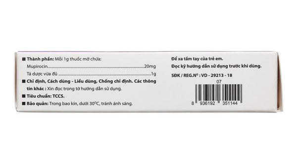 Thuốc mỡ bôi da Skinrocin VCP 2% điều trị nhiễm khuẩn ngoài da tuýp 5g