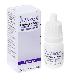 Hỗn dịch nhỏ mắt Azarga trị tăng nhãn áp lọ 5ml