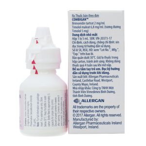Dung dịch nhỏ mắt Combigan trị tăng nhãn áp chai 5ml