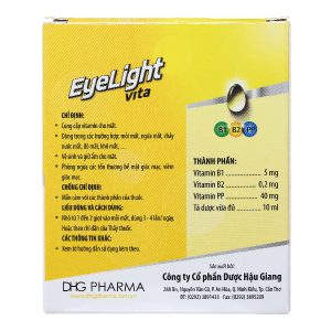 Dung dịch nhỏ mắt Eyelight Vita cung cấp vitamin, dưỡng ẩm cho mắt lọ 10ml
