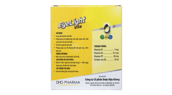 Dung dịch nhỏ mắt Eyelight Vita cung cấp vitamin, dưỡng ẩm cho mắt lọ 10ml