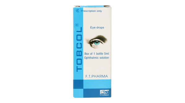 Thuốc nhỏ mắt Tobcol trị nhiễm khuẩn ngoài nhãn cầu chai 5ml
