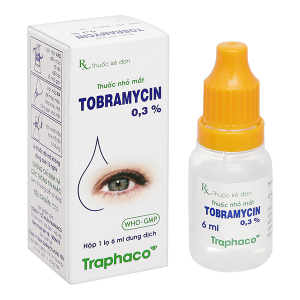 Thuốc nhỏ mắt Tobramycin Trapharco 0,3% trị các bệnh nhiễm khuẩn mắt lọ 6ml
