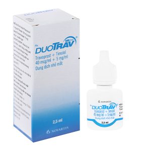 Dung dịch nhỏ mắt DuoTrav làm giảm áp lực nội nhãn chai 2.5ml