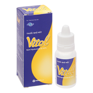 Thuốc nhỏ mắt Vitol 0.18% giảm khô mắt lọ 12ml