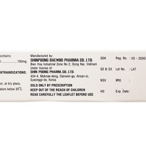 SPLostal 100mg phòng và trị huyết khối (3 vỉ x 10 viên)