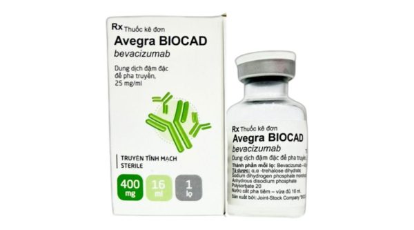 Dung dịch tiêm Avegra Biocad 400mg/16ml chỉ định điều trị ung thư vú di căn chai 16ml