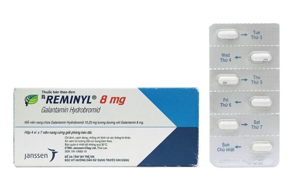 Reminyl 8mg trị sa sút trí tuệ (4 vỉ x 7 viên)