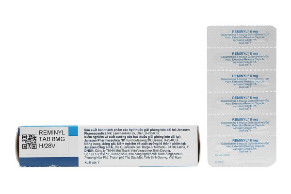 Reminyl 8mg trị sa sút trí tuệ (4 vỉ x 7 viên)