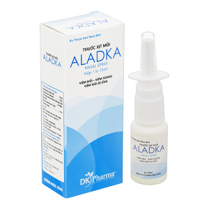 Thuốc xịt mũi Aladka trị viêm mũi, viêm xoang, viêm mũi dị ứng lọ 15ml