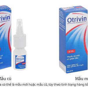 Dung dịch xịt mũi Otrivin 0.1% giảm triệu chứng nghẹt mũi, viêm mũi dị ứng chai 10ml