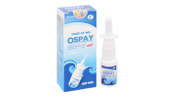 Thuốc xịt mũi Ospay Neo trị các bệnh viêm mũi, viêm xoang chai 15ml