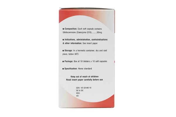 Ticonet 30mg hỗ trợ duy trì sức khỏe tim mạch (10 vỉ x 10 viên)