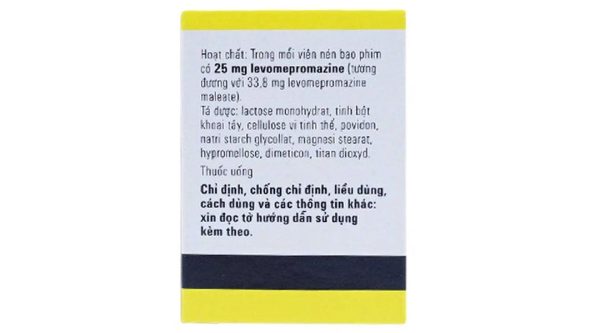 Tisercin 25mg điều trị các bệnh loạn tâm thần cấp tính hộp 50 viên