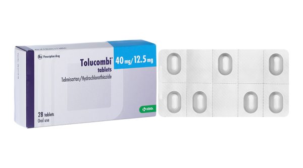 Tolucombi 40mg/12.5mg trị tăng huyết áp vô căn (4 vỉ x 7 viên)