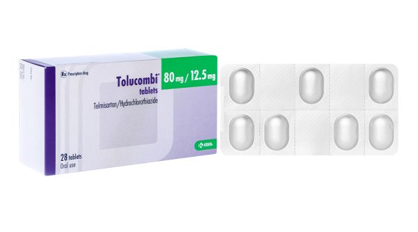 Tolucombi Tablets 80mg/12.5mg trị tăng huyết áp vô căn (4 vỉ x 7 viên)