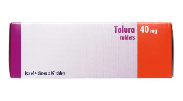 Tolura 40mg trị tăng huyết áp (4 vỉ x 7 viên)