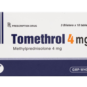 Tomethrol 4mg chỉ định cho các trường hợp cần glucocorticoid (3 vỉ x 10 viên)
