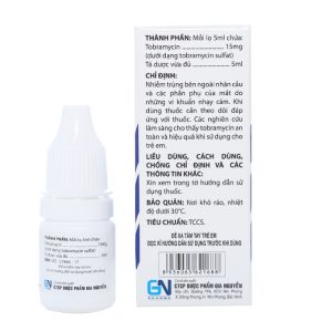 Dung dịch nhỏ mắt Torexvis 0.3% trị nhiễm khuẩn mắt lọ 5ml