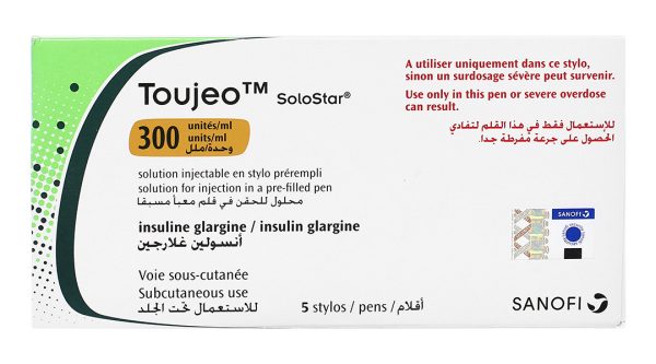 Bút tiêm Toujeo SoloStar 300IU/ml trị đái tháo đường (5 cây x 1.5ml)