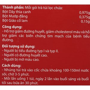 Trà Diabetna giúp ổn định đường huyết hộp 25 gói x 1.5g