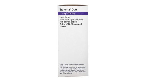 Trajenta Duo 2.5mg/1000mg điều trị tiểu đường hộp 60 viên