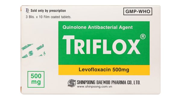 Triflox 500mg trị nhiễm khuẩn (3 vỉ x 10 viên)