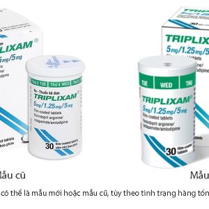 Triplixam 5mg/1.25mg/5mg trị tăng huyết áp hộp 30 viên