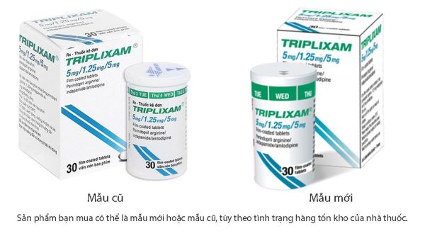 Triplixam 5mg/1.25mg/5mg trị tăng huyết áp hộp 30 viên