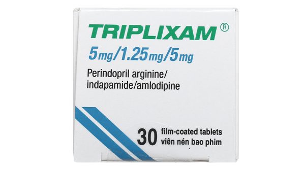 Triplixam 5mg/1.25mg/5mg trị tăng huyết áp hộp 30 viên