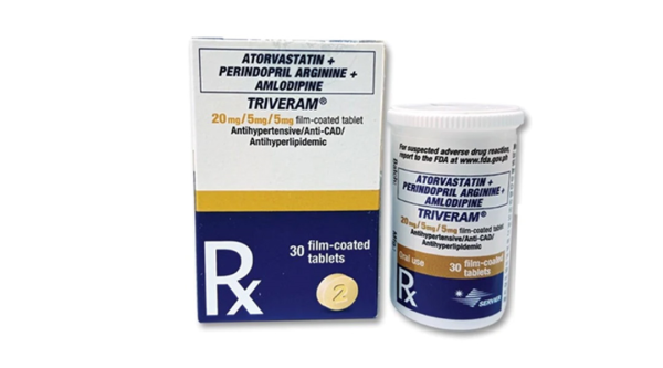 Traveram Servier 20mg/5mg/5mg trị tăng huyết áp (1 hộp x 30 viên)