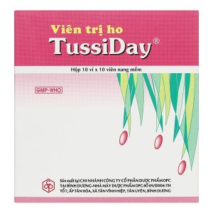 TussiDay trị các chứng ho, đau họng, sổ mũi, cảm cúm (10 vỉ x 10 viên)