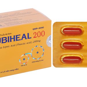 Ubiheal 200 trị rối loạn cảm giác do bệnh thần kinh đái tháo đường (5 vỉ x 6 viên)