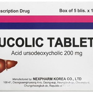 Ucolic Tablet 200mg hỗ trợ trị bệnh lý về gan mật (5 vỉ x 10 viên)