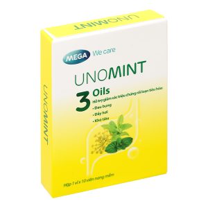 Unomint hỗ trợ giảm các triệu chứng rối loạn tiêu hóa hộp 10 viên