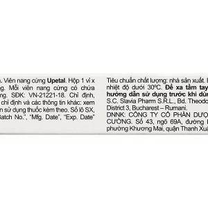 Upetal 150mg điều trị các bệnh nhiễm nấm Candida (1 vỉ x 1 viên)