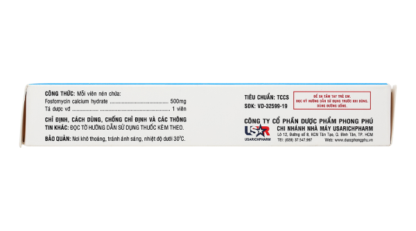 Usarmicin 500 trị nhiễm khuẩn tiết niệu (2 vỉ x 10 viên)